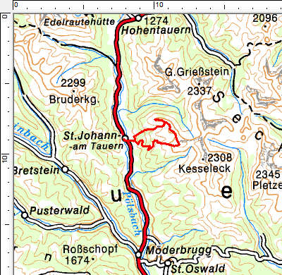 Tourengebiet St. Johann am Tauern - Triebener Tauern