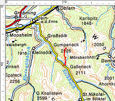 Tourengebiet Großsölktal - Fleiß