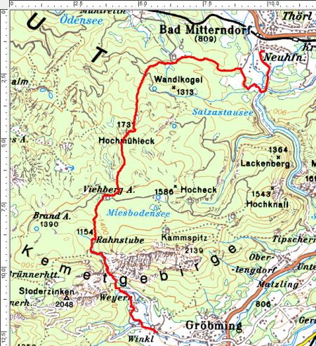 Tourengebiet Kemetgebirge: Von Bad Mitterndorf nach Gröbming Tourengebiet_Kemetgebirge