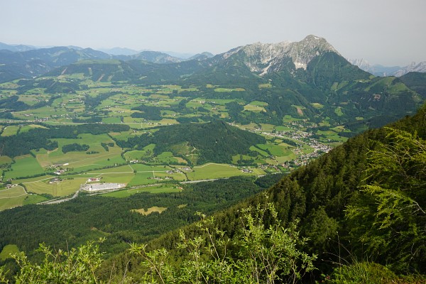 Blick über Spital am Pyhrn zum Großen Pyhrgas