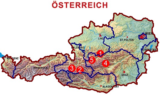 Wandergebiete Juli 2014