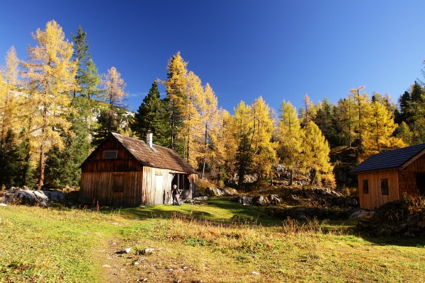 Idyllische Hütten in der Elmgrube