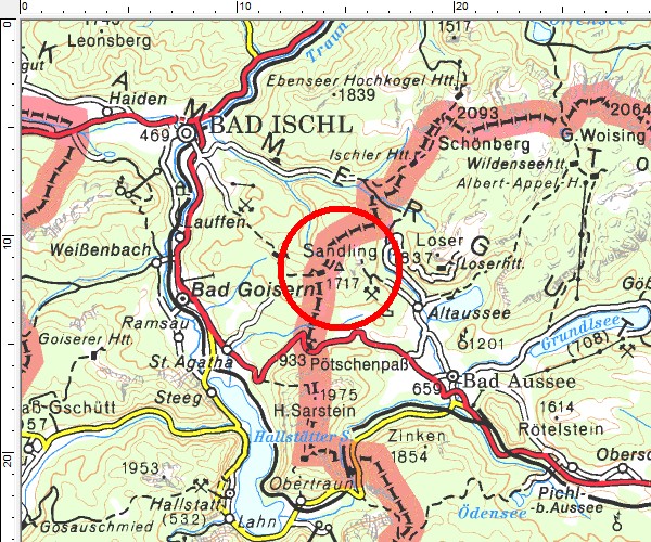 Tourengebiet Blaa-Alm - Sandling