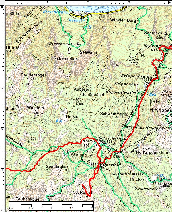 Die Abfahrt auf der präparierten Route/Piste ist auch mit Alpin-Skiern machbar. Für den Aufstieg auf der Rumplertour sind allerdings Tourenschi vonnöten.