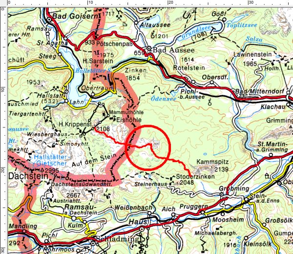 Das Tourengebiet zwischen Krippenstein, Hirzberg und Gröbming