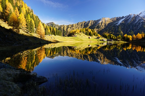 Kühl wird es im Schatten, aber zu schön ist die Landschaft