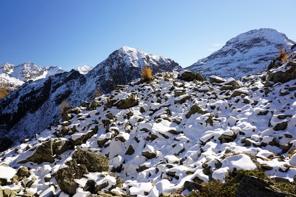 Im Murspitzsattel wird es allmählich winterlicher