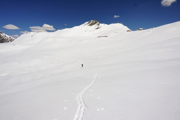 Wiederanstieg vom Weitental zum Tuxer Joch