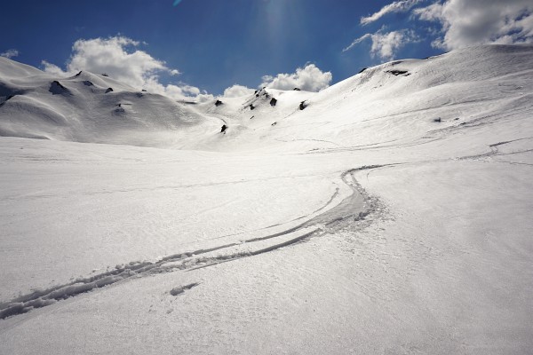 Firnglanz bei unserer letzten Skitour im Winter 2015/2016.