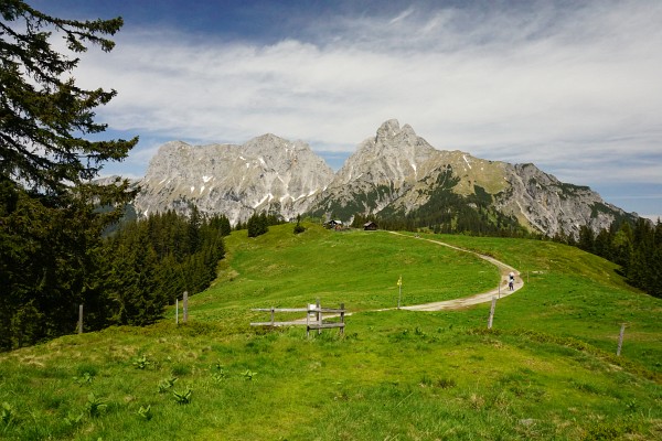 Nur kurz beim Start im Umfeld der Mödlinger Hütte war es noch sonnig