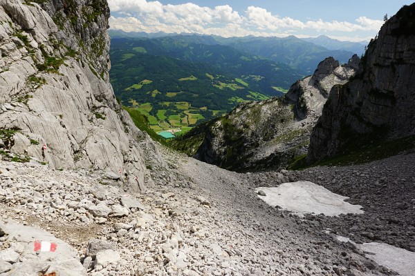 Abstieg über den Normalweg vom Multereck zur Grimminghütte
