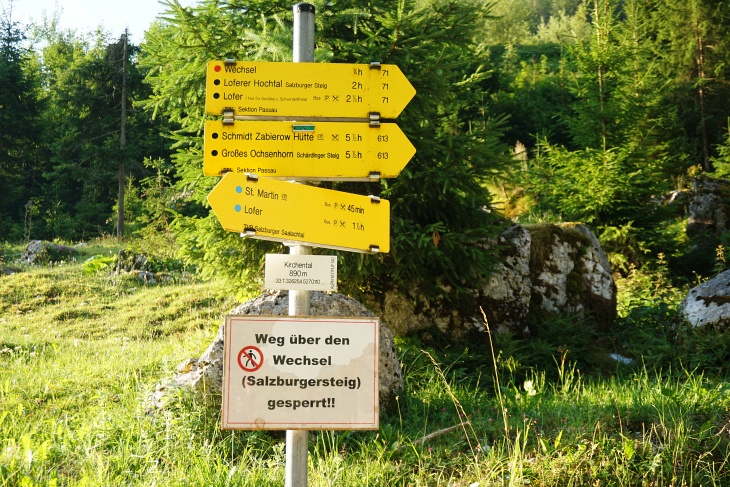 Die Zeitangabe auf das Große Ochsenhorn (5 1/2 Stunden) könnte einer der Gründe sein, weshalb es am Schärdinger Steig nicht überlaufen ist.