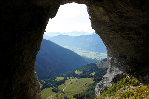 Ausblick aus der Wildfrauenhoehle