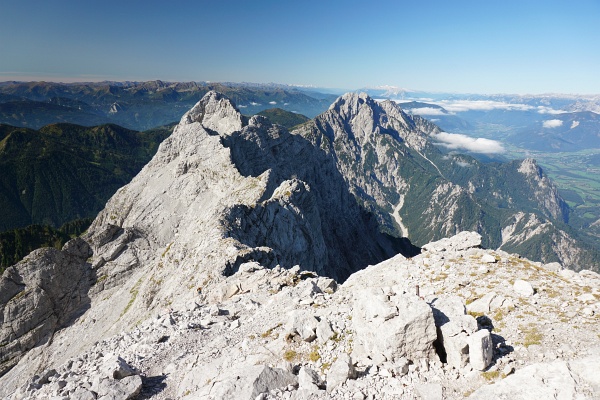 Ausblick vom Hochtor über Festkogel und Ödstein