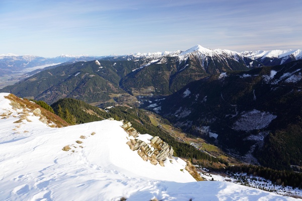 Blick über das Kleinsölktal zum Gumpeneck, welches wir vor 3 Tagen besucht haben.
