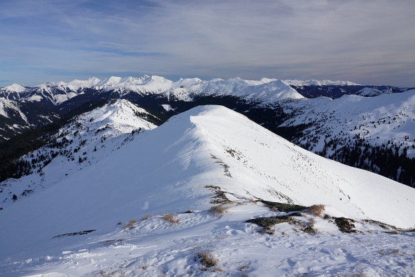 Blick vom Hintergullingspitz Richtung Osten über die Rottenmanner Tauern